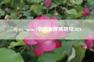 莆田中国金牌榜明细2021