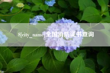 莆田全国消防证书查询