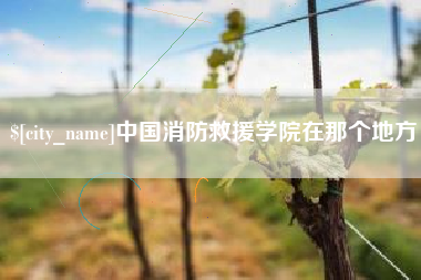 莆田中国消防救援学院在那个地方