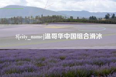 莆田温哥华中国组合滑冰