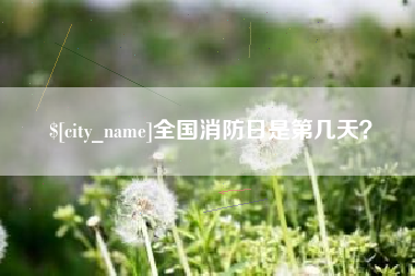莆田全国消防日是第几天？