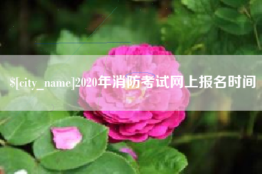莆田2020年消防考试网上报名时间