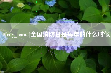 莆田全国消防日是每年的什么时候