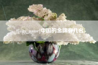 莆田中国的金牌有几名