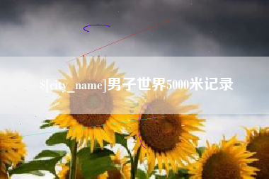莆田男子世界5000米记录