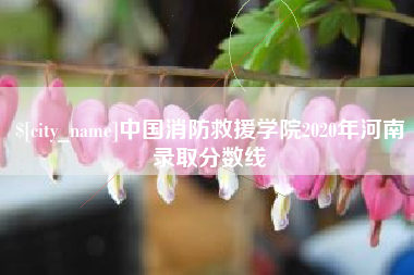 莆田中国消防救援学院2020年河南录取分数线