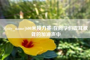 莆田600米接力赛-在同学们震耳欲聋的加油声中
