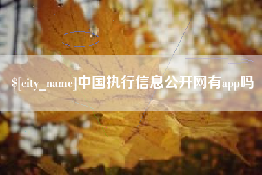 莆田中国执行信息公开网有app吗