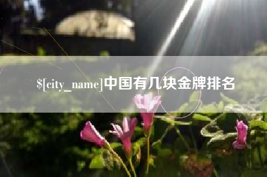 莆田中国有几块金牌排名