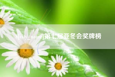 莆田第七届亚冬会奖牌榜
