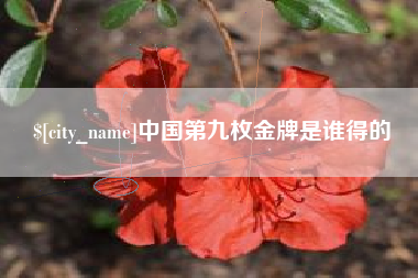莆田中国第九枚金牌是谁得的
