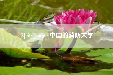 莆田中国的消防大学
