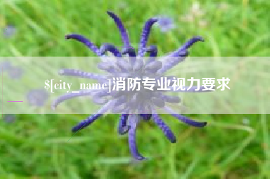 莆田消防专业视力要求