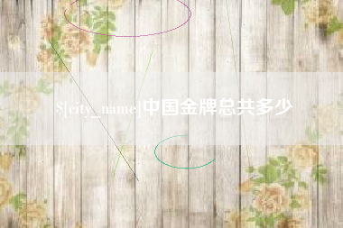 莆田中国金牌总共多少