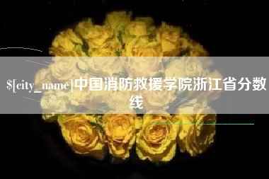 莆田中国消防救援学院浙江省分数线