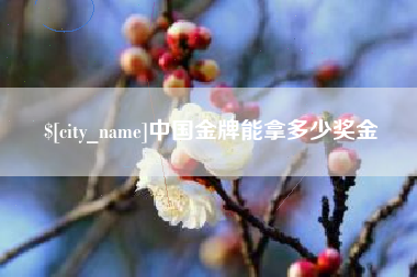 莆田中国金牌能拿多少奖金