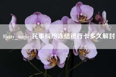 莆田民事纠纷冻结银行卡多久解封