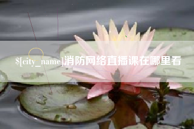 莆田消防网络直播课在哪里看