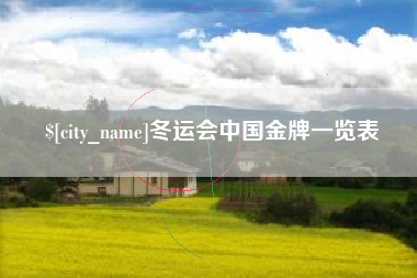 莆田冬运会中国金牌一览表