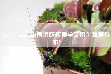 莆田中国消防救援学院招生章程公布!